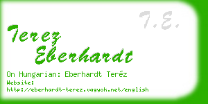 terez eberhardt business card